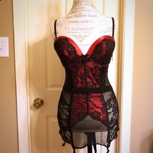 Victoria's Secret corset bustier lingerie red
